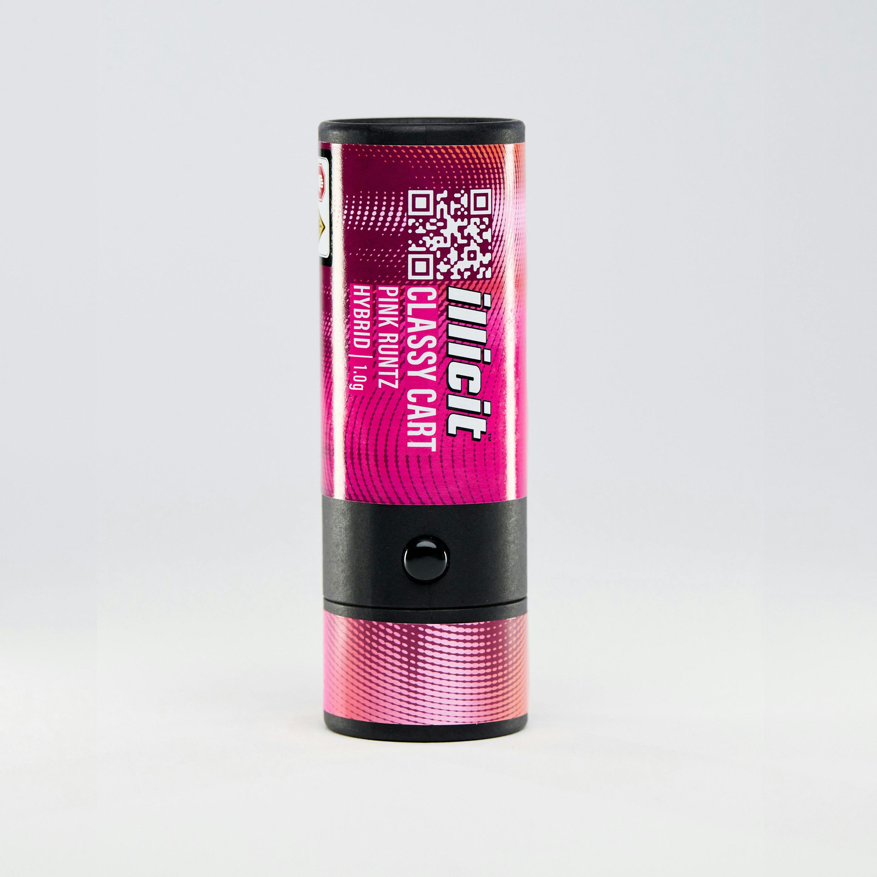 Pink Runtz 1g Disposable Classy Cart by ILLICIT