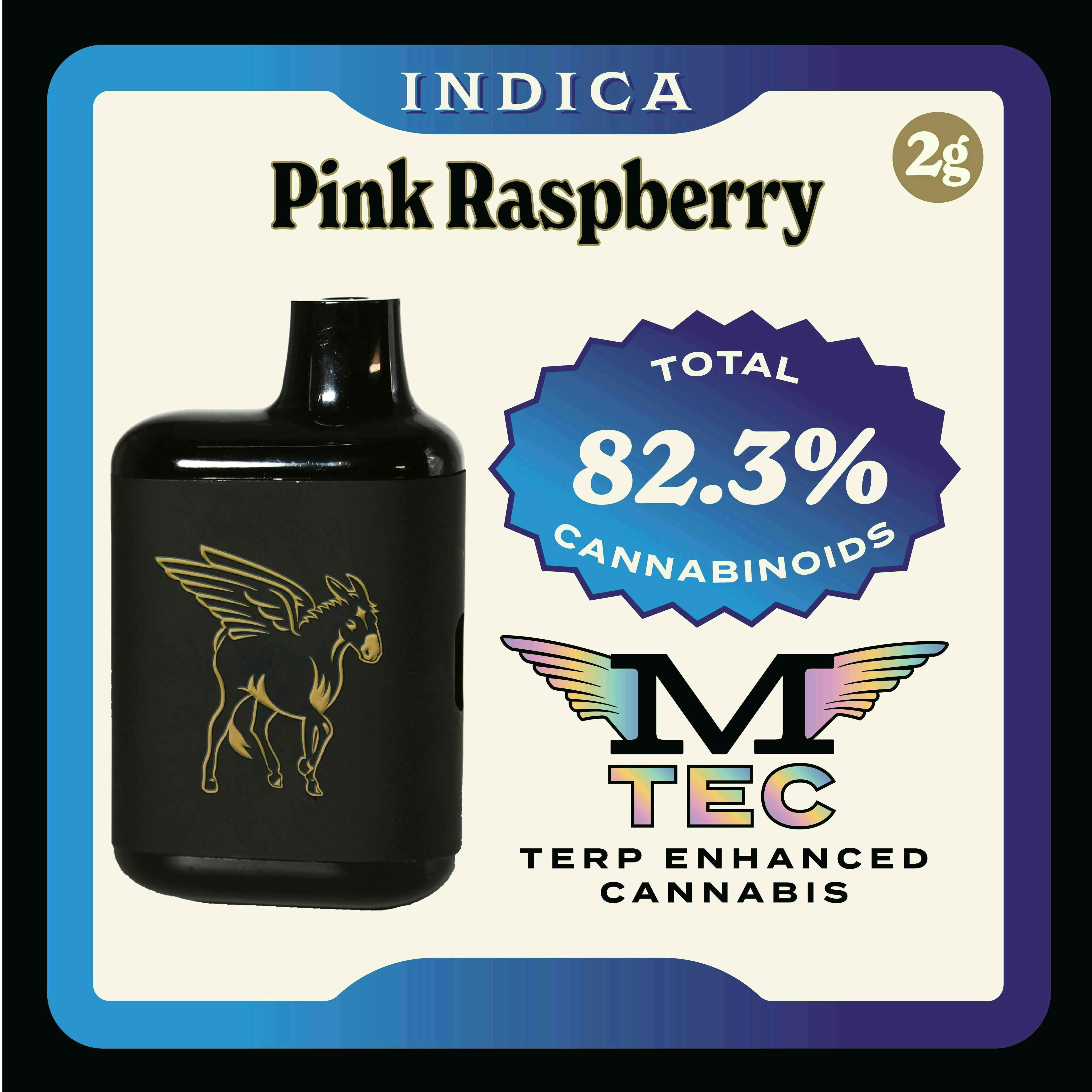 vape tec Mule Extracts | Pink Raspberry | M-TEC Disposable | 2g
