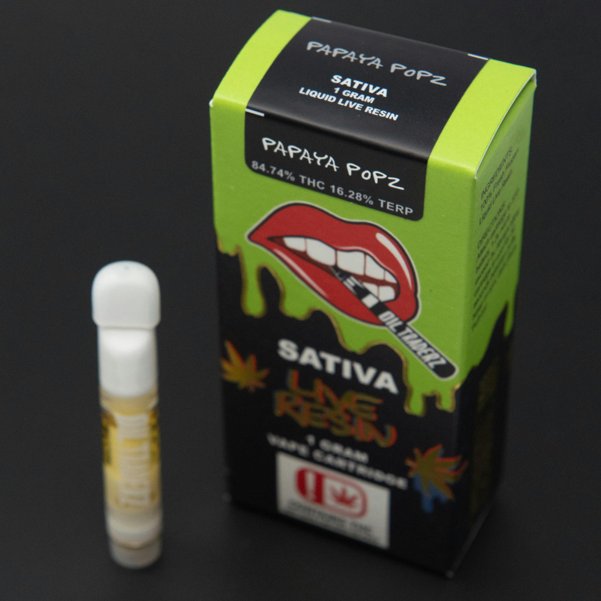 1g Kiwi Ztarburst Live Resin Cartridge - Oil Traderz (Sativa