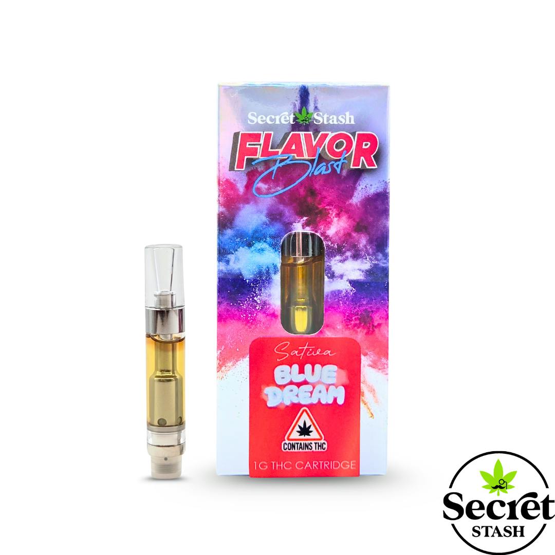 Secret Stash | Flavor Blast Disty Cart | Sativa | Blue Dream | 1g by Secret Stash