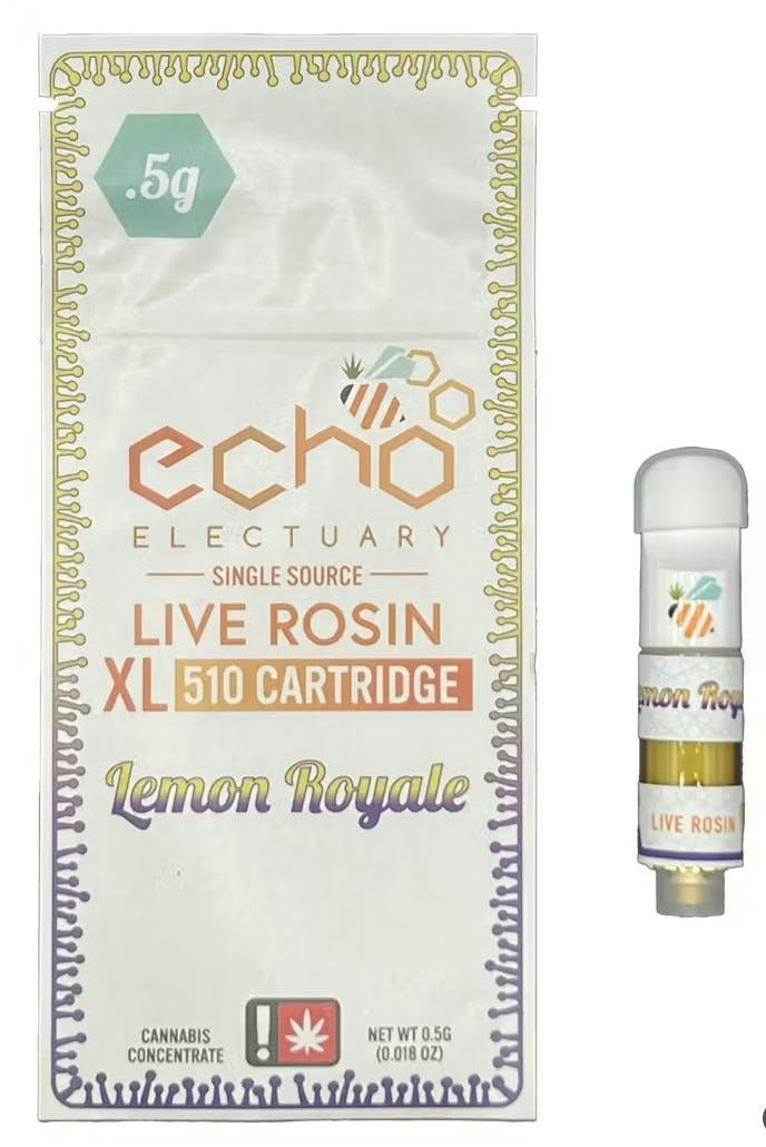 Lemon Royale Live Rosin XL Cart 1g - Echo Electuary