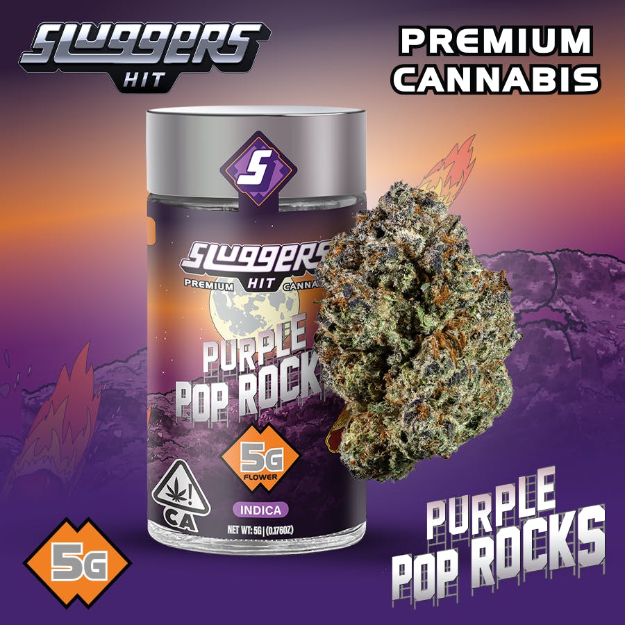 Sluggers Hit — Purple Pop Rocks