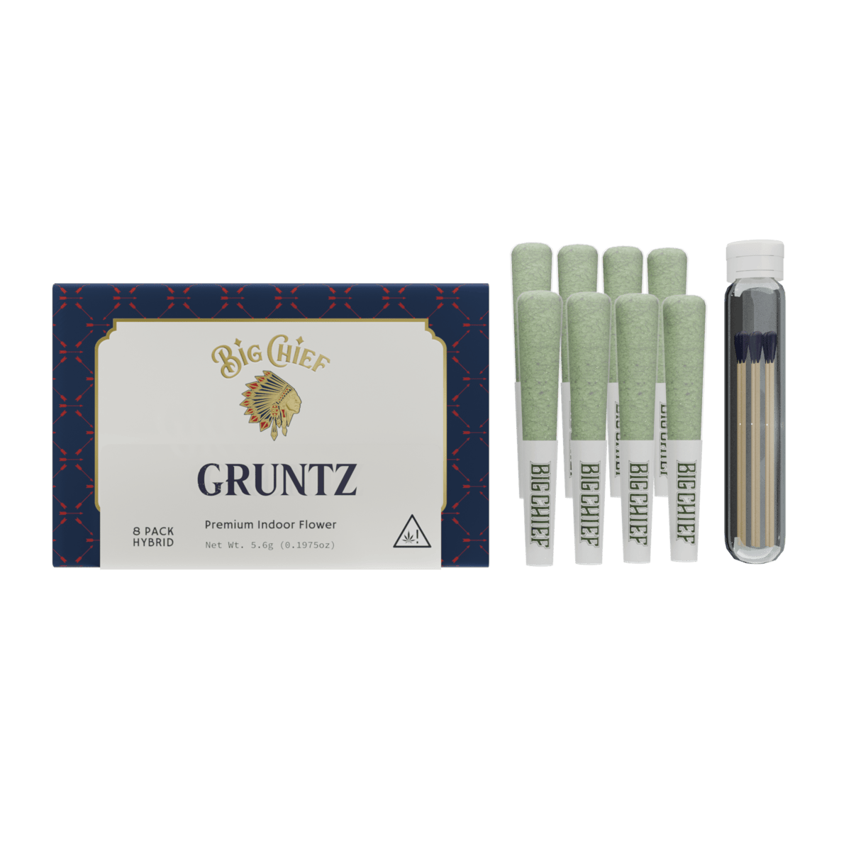 Big Chief | Gruntz | Joint | 0.7g each | 8pk - Big Chief