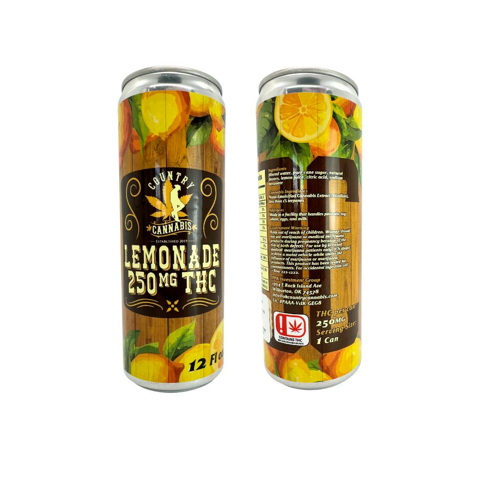 Lemonade Canna-Craft Cocktail | 12 fl oz Drink Beverage | 250MG