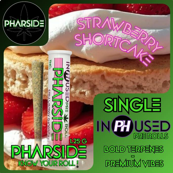 Pharside - Infused Pre-roll - Strawberry Shortcake 1.25g by Pharside