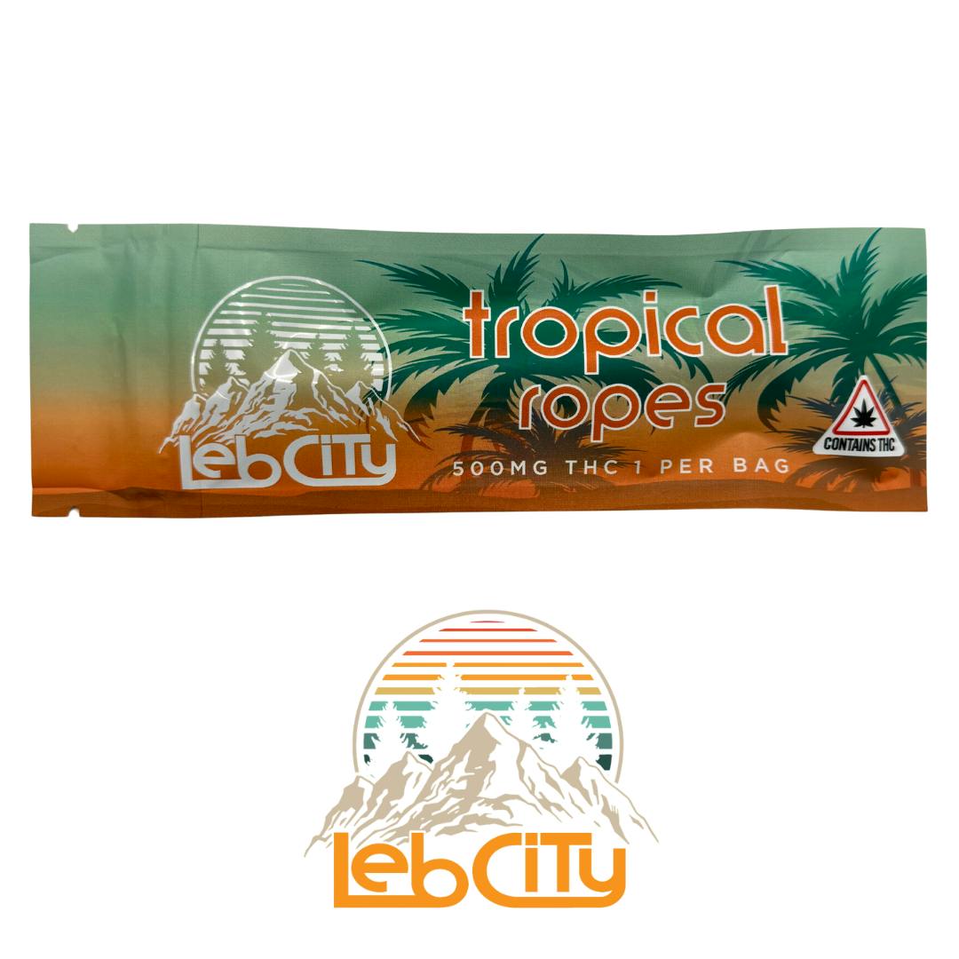 Tropical Ropes 500 MG THC Lebcity Ropes by LebCity Extracts