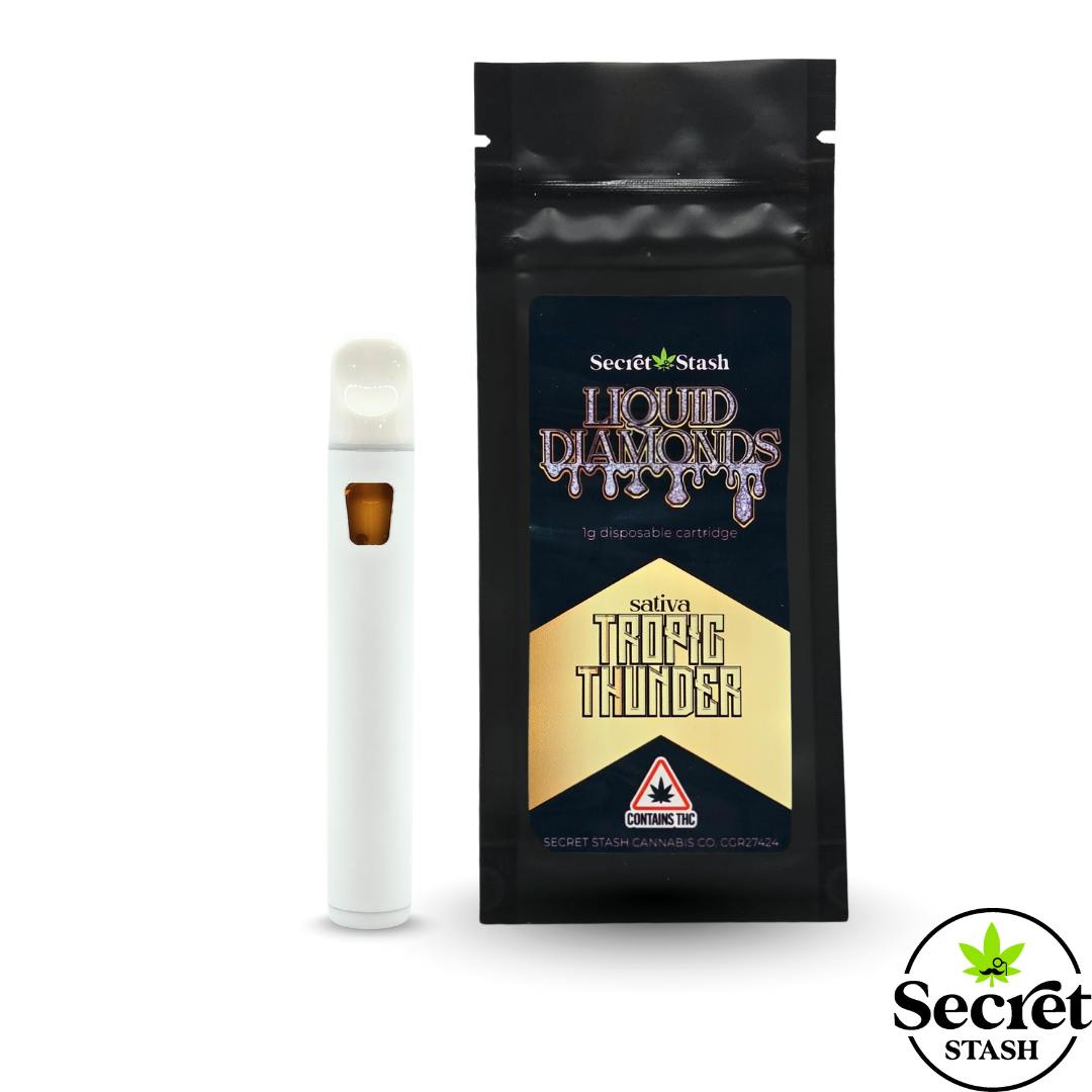 Secret Stash | Disposable Cart | Liquid Diamonds | Tropic Thunder | 1g by Secret Stash