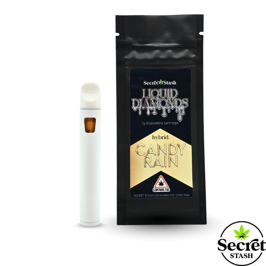 Secret Stash | Disposable Cart | Liquid Diamonds | Candy Rain | 1g by Secret Stash