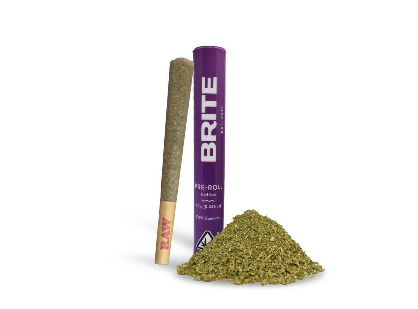 BRITE Pre-Roll (1g) - Indica - Velvet Lushers