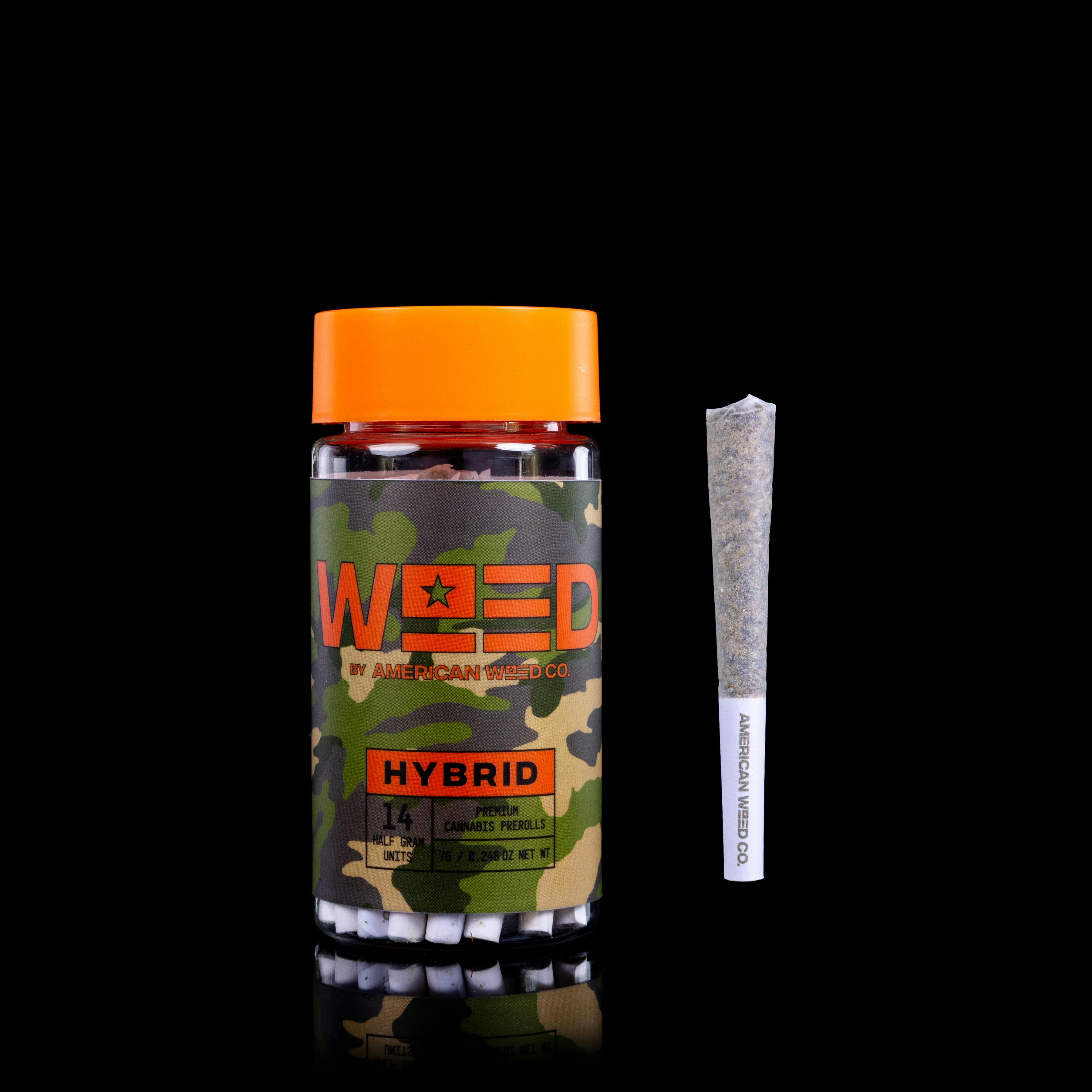 WEED Hybrid - PEanut Butter Breath - Hybrid Preroll Pack (.5g x 14)