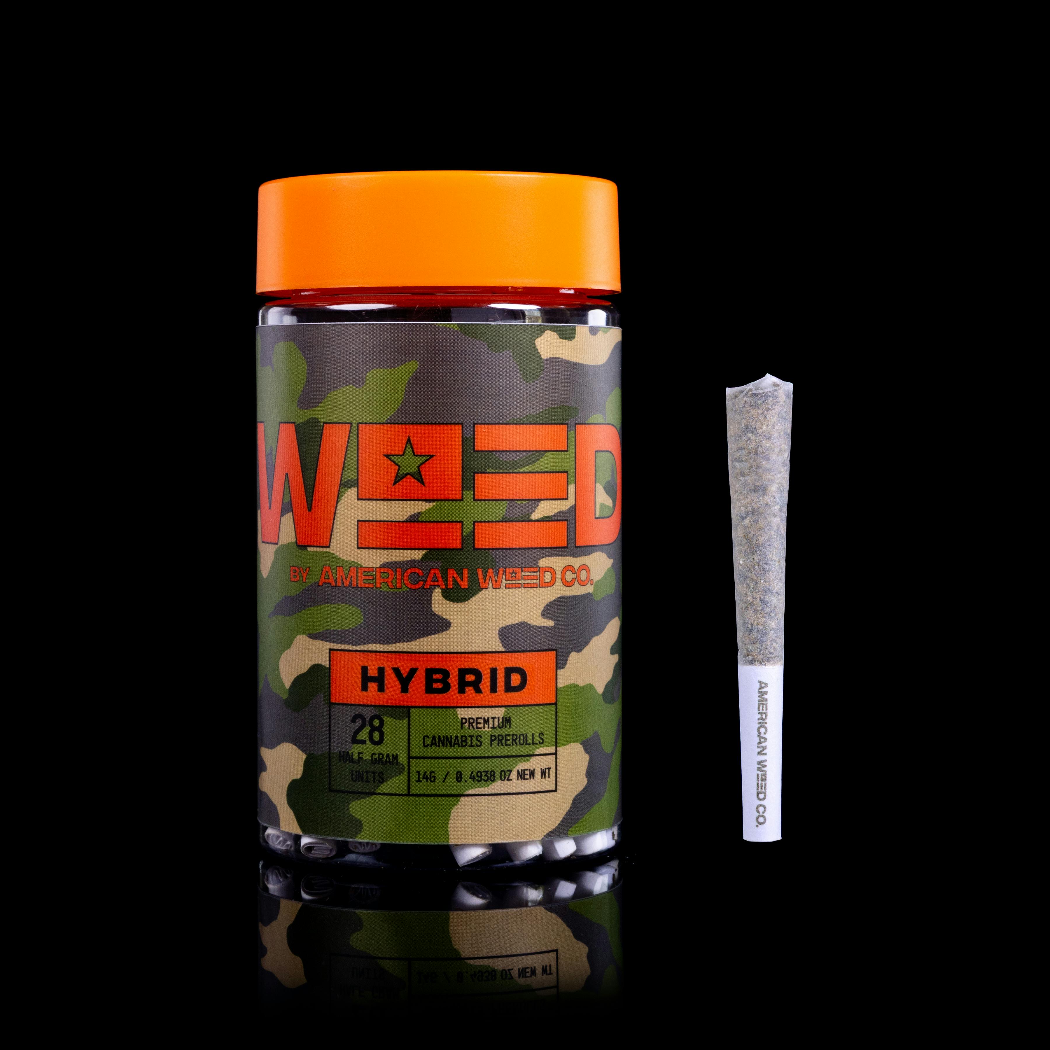 WEED Hybrid - Peanut Butter Breath - Hybrid Preroll Pack (.5g x 28)