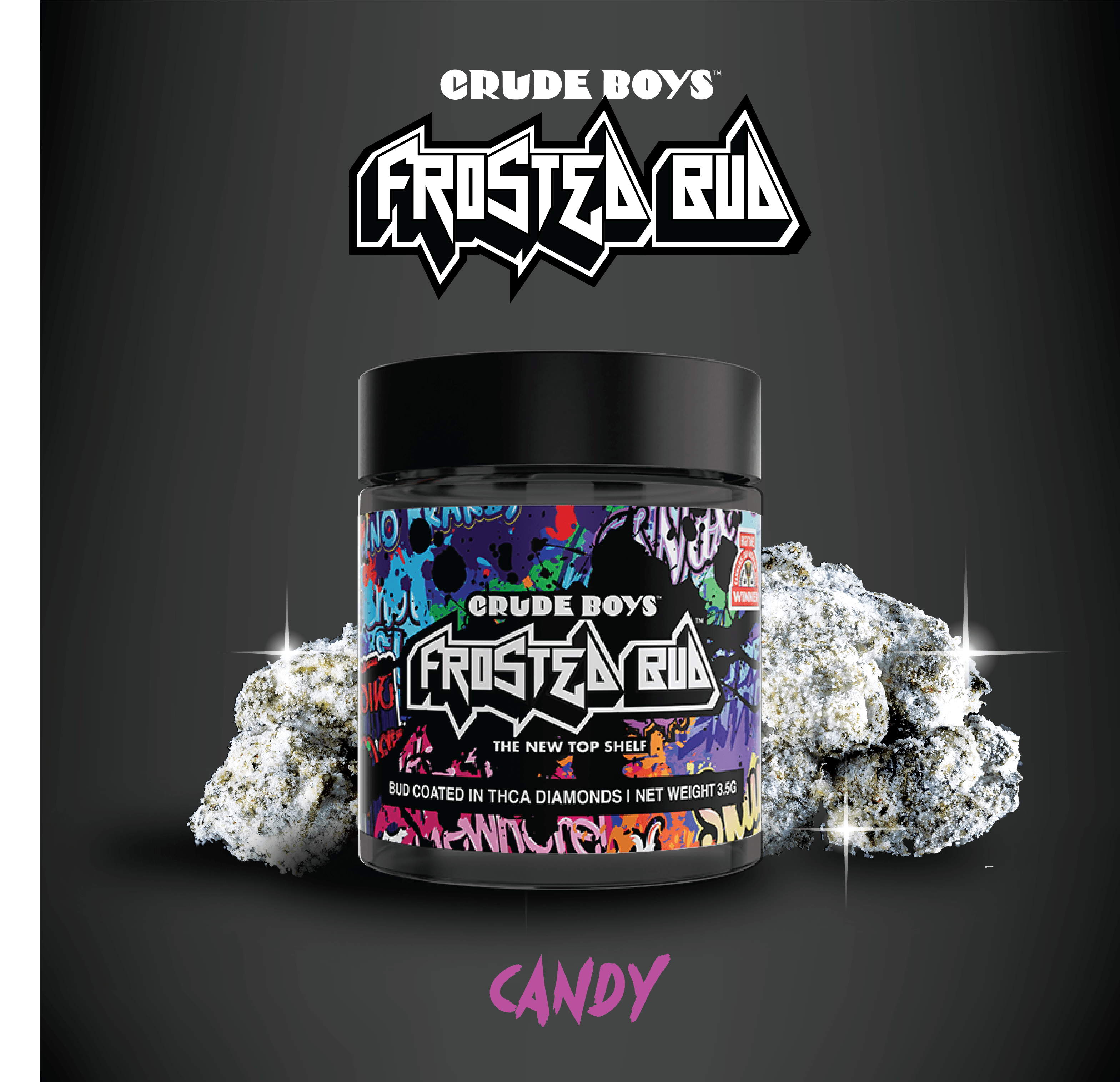 Frosted Bud | Candy | Infused Big Buds | 3.5g - Crude Boys