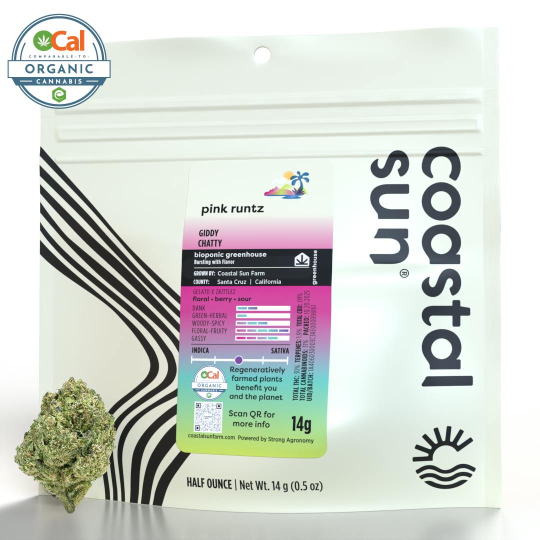 Pink Runtz Greenhouse Flower 14g by Coastal Sun