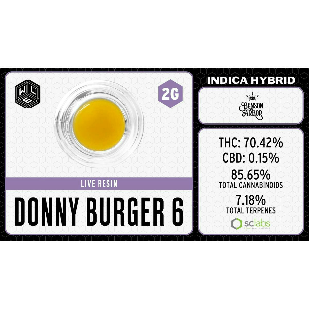 Donny Burger 6 | Live Resin Sugar Sauce | 2g