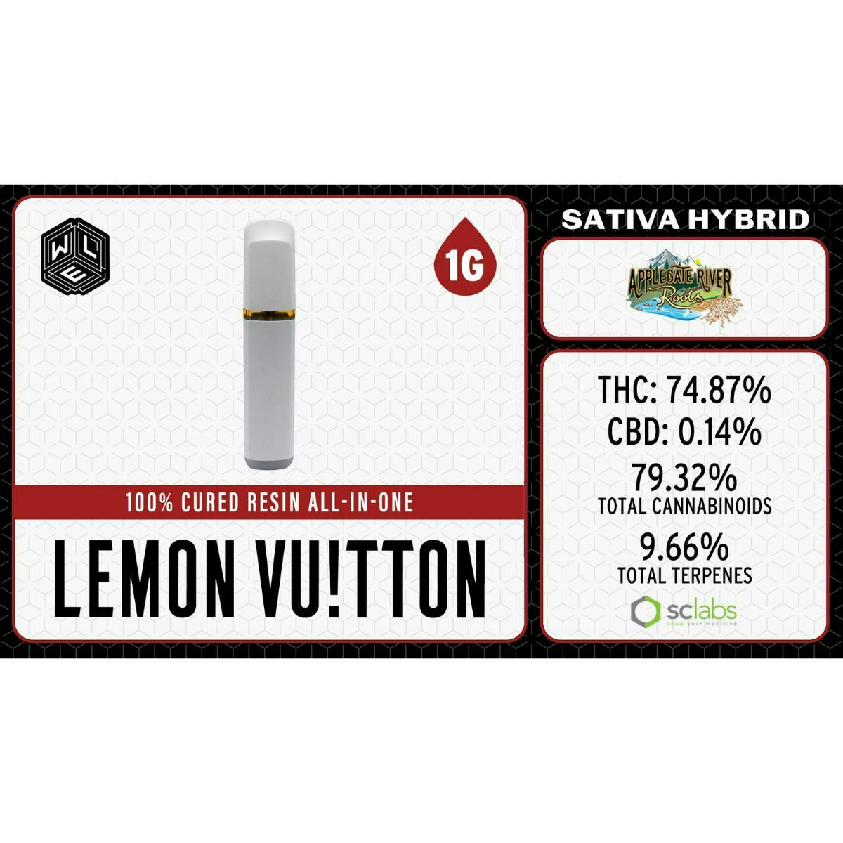 Lemon Vuitton | Cured Resin Disposable | 1g