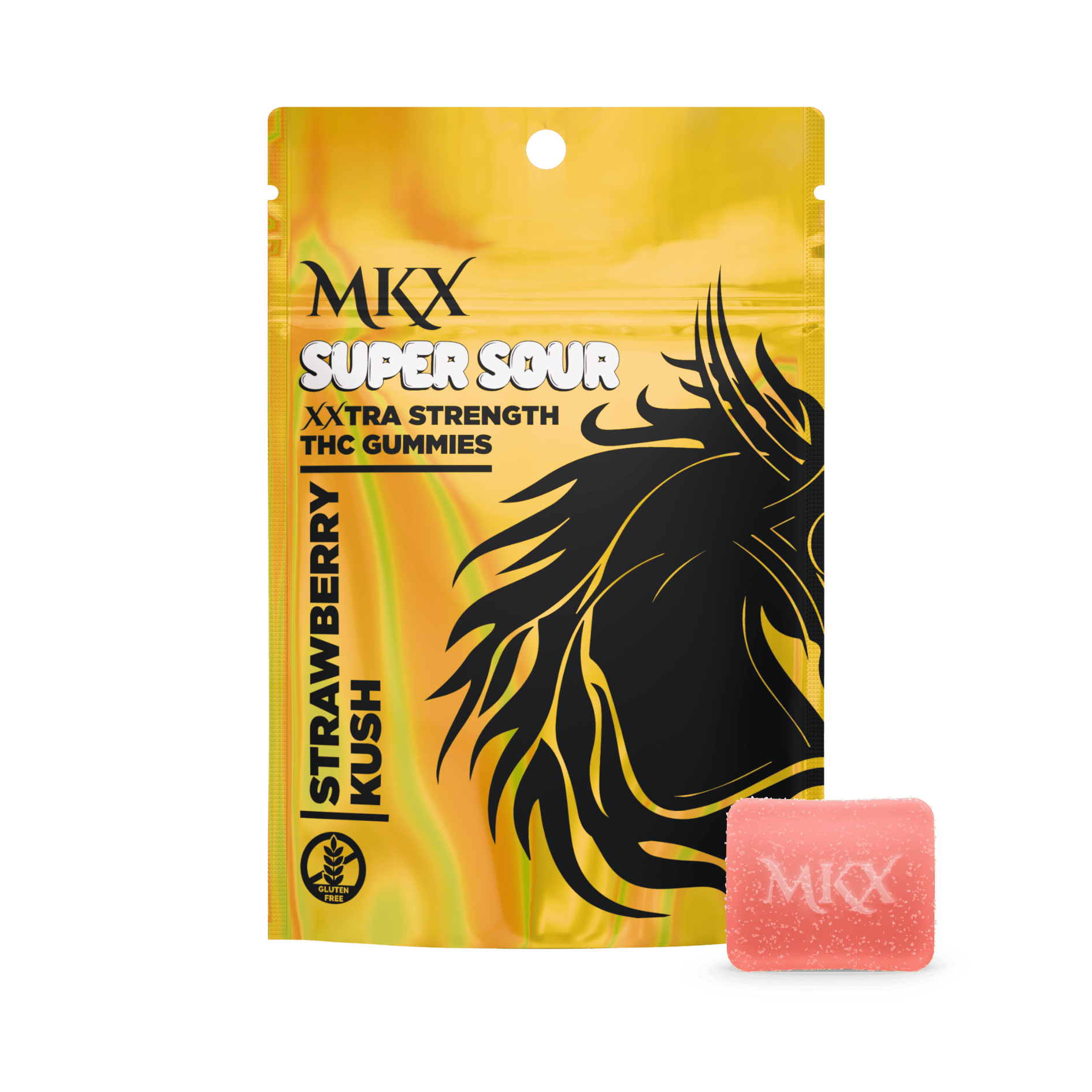Super Sour XXTRA | Strawberry Kush Gummies | 200mg | 10ct | 20mg/ea