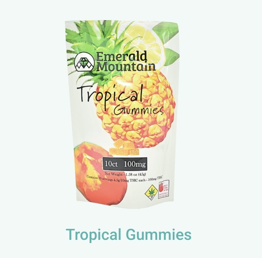 Emerld Tropical Gummies Edible 10ct