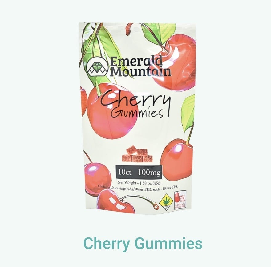 Emerld Cherry Gummies Edible 10ct