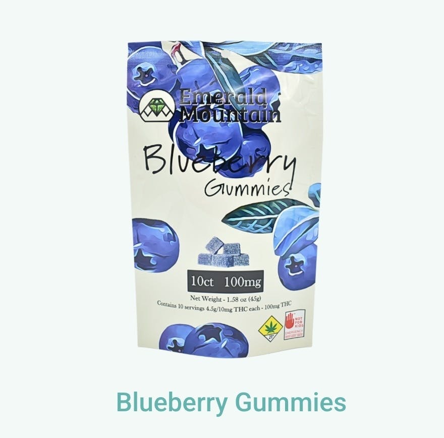 Emerld Blueberry Gummies Edible 10ct