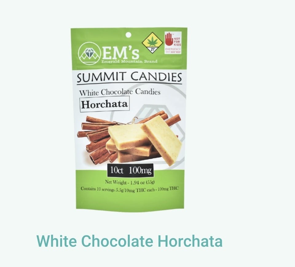 Emerld Mountain | White Chocolate Horchata | 10mg Edible | 10ct