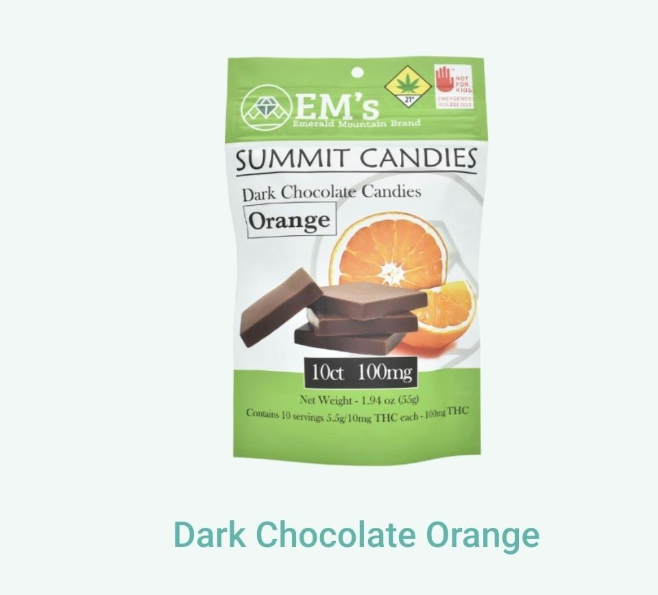 Dark Chocolate Orange | 100mg | 10ct | 10mg/ea