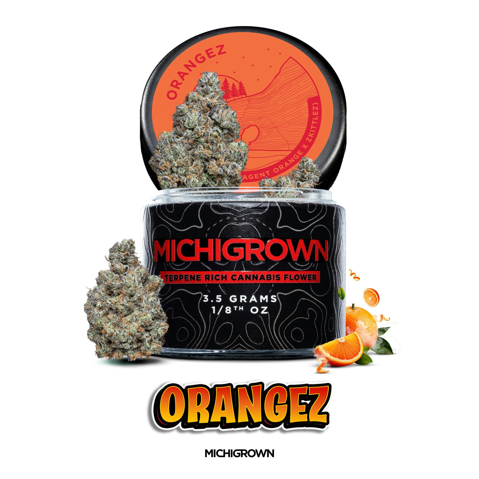 Orangez - 3.5 Grams Premium Flower - Jar by MICHIGROWN