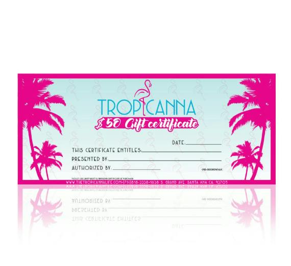 Tropicanna Gift Certificate $50
