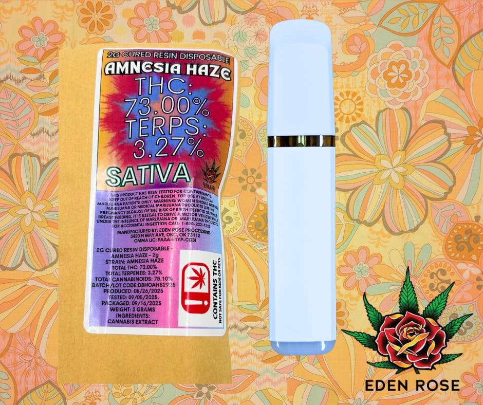 Resin Disposable Amnesia Haze Sativa