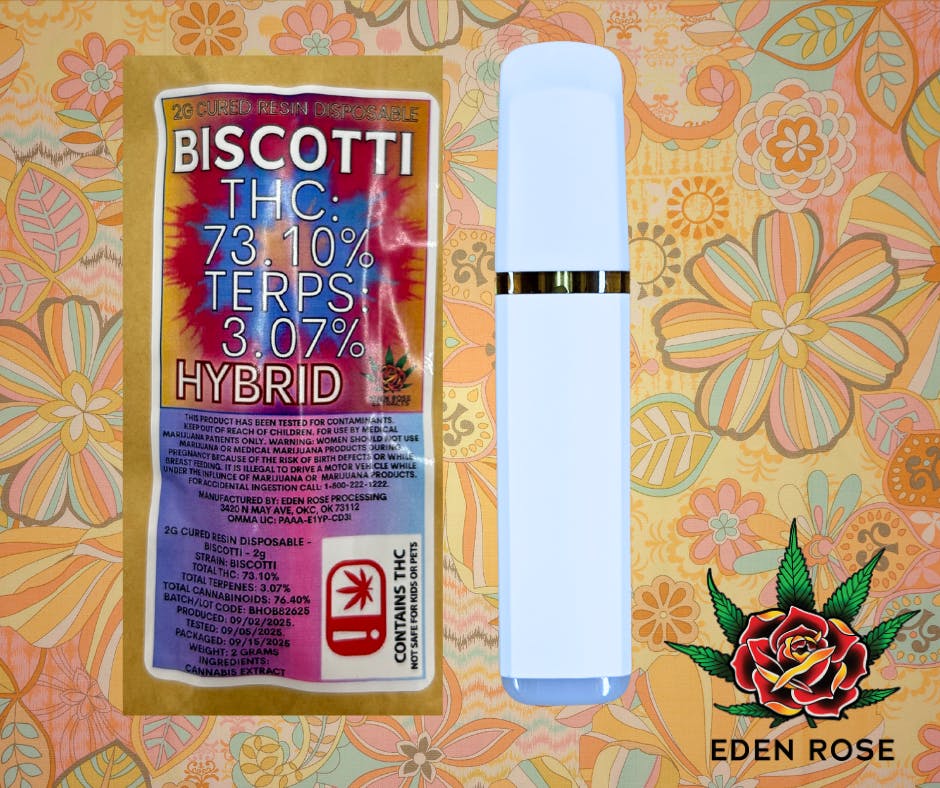 Cured Resin Disposable Biscotti Indica