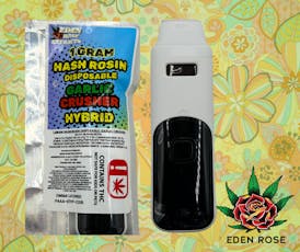 1G Hash Rosin Disposable - Garlic Crusher (Hybrid)