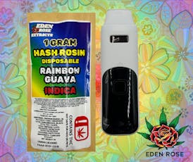 1G Hash Rosin Disposable - Rainbow Guava (Indica)