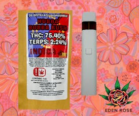 2G Distillate Disposable - Hubba Bubba Kush (Indica)