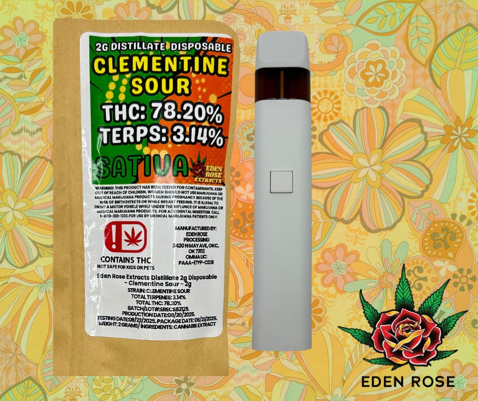 Distillate Disposable Clementine Sour Sativa