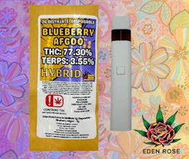 2G Distillate Disposable - Blueberry Afgoo (Hybrid)