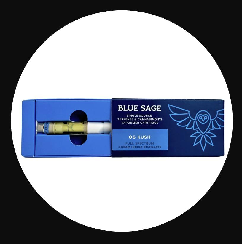 OG Kush | Distillate Vape Cartridge | 1G by Blue Sage