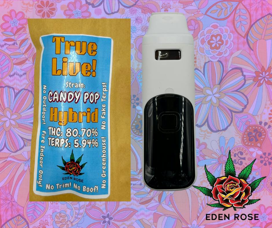 1G True Live Resin Disposable - Candy Pop (Hybrid)