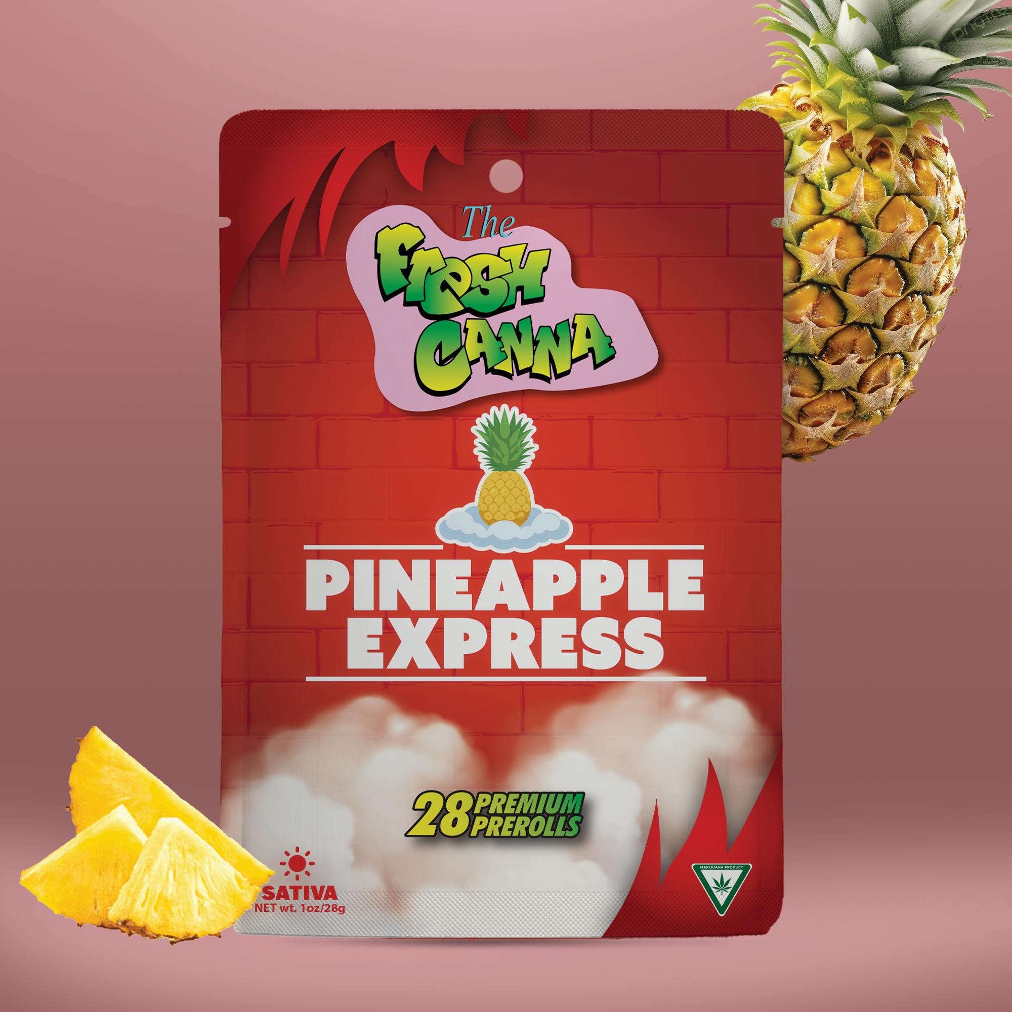 Pineapple Express - 28pk 1g Pre Rolls - Cloud Cannabis Delivery