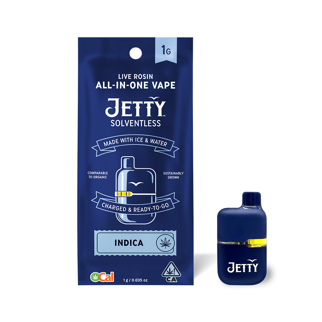 Jetty All-in-One Mini Tank Vape OCal Solventless 1g Key Lime Papaya