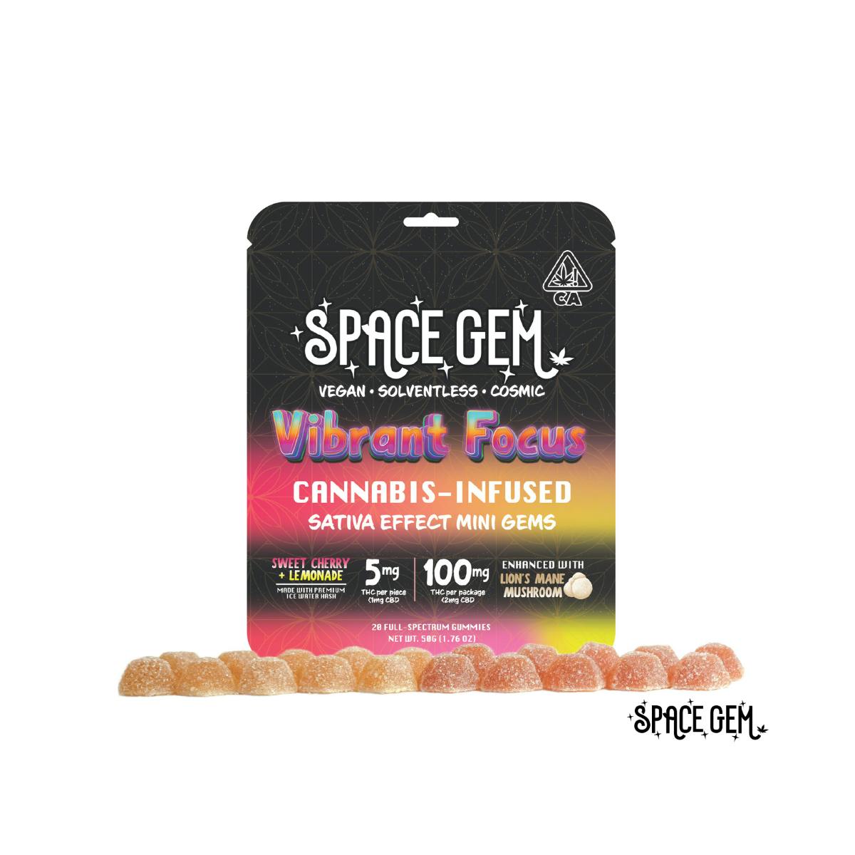 Mini Gems - Vibrant Focus - Sativa - Sweet Cherry Lemonade - 20pk