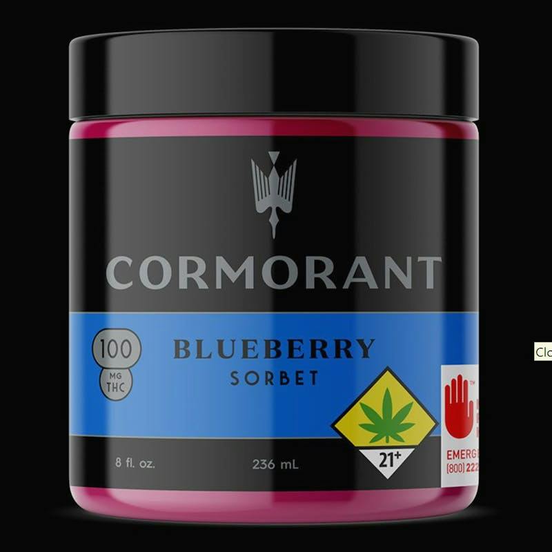 Blueberry Sorbet (100mg, 8oz)