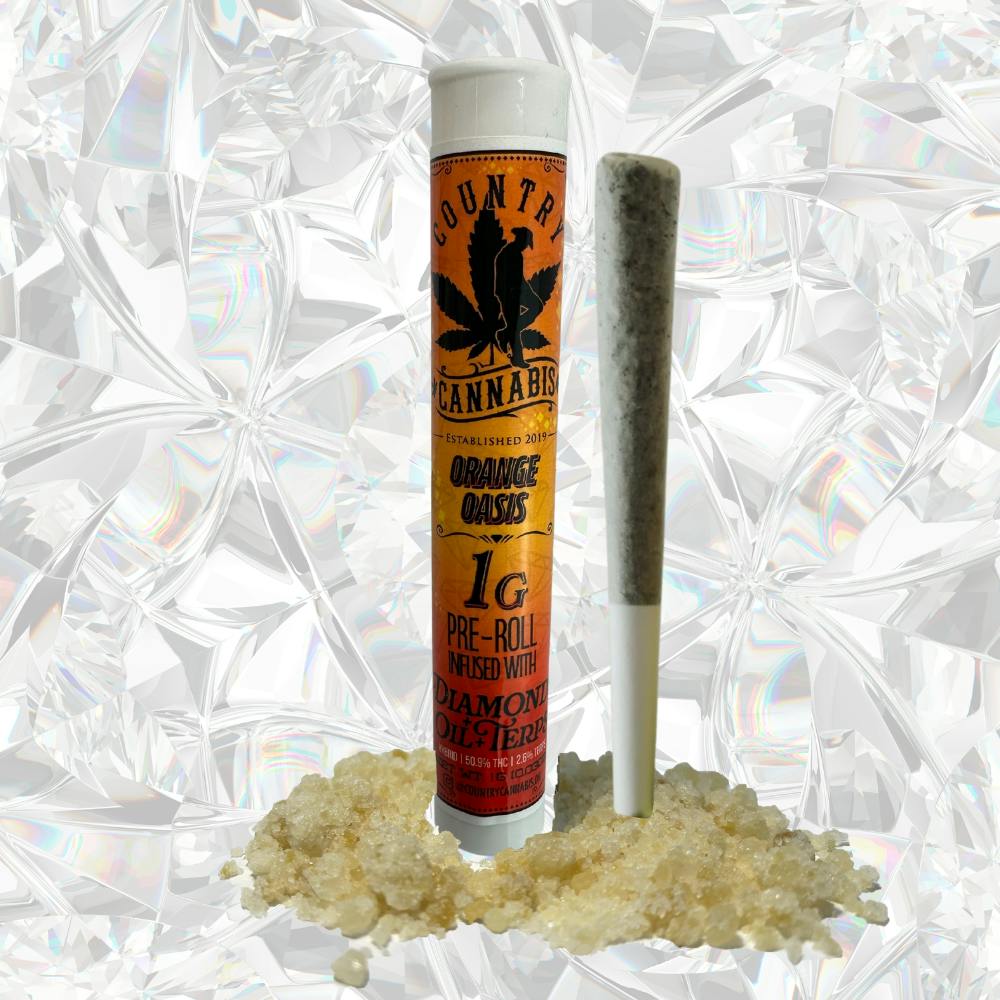 Orange Oasis | Diamond Infused Preroll | 1G
