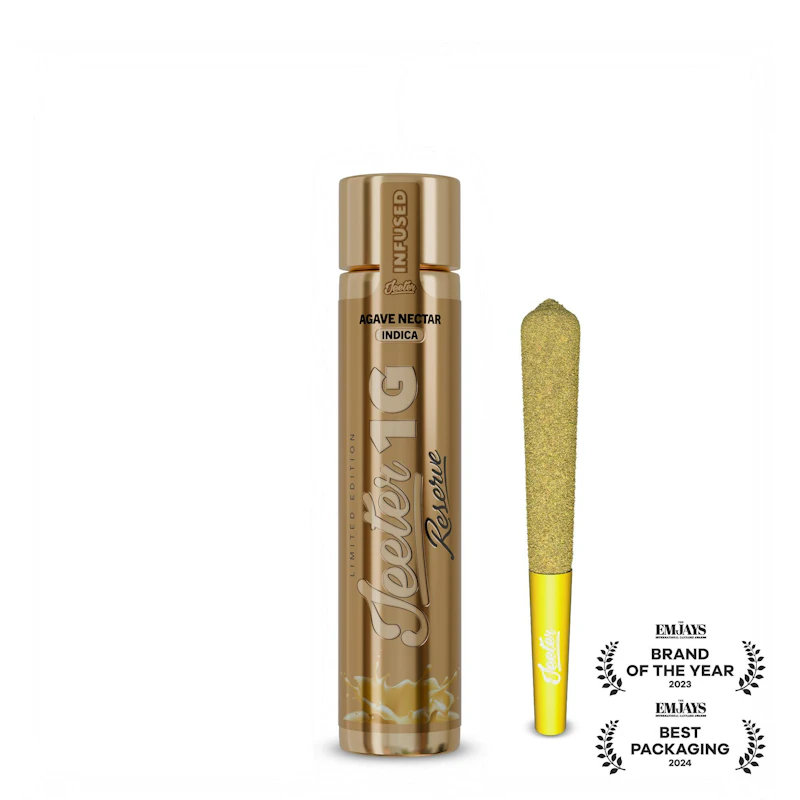 Jeeter Agave Nectar · Reserve Quad-Infused Joint · 1g, Infused Pre-Rolls