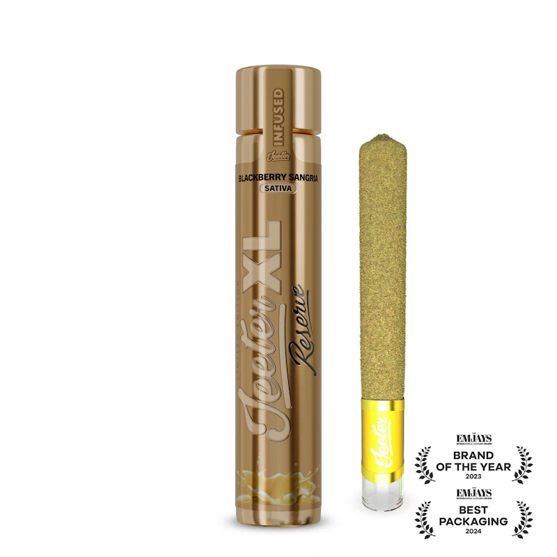Jeeter Blackberry Sangria · XL Reserve Quad-Infused Joint · 2g, Infused Pre-Rolls