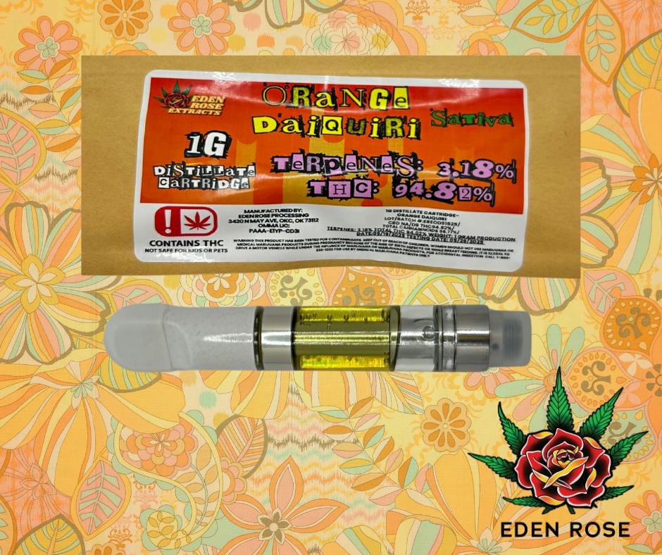 1G Distillate Cartridge - Orange Daiquiri (Sativa)