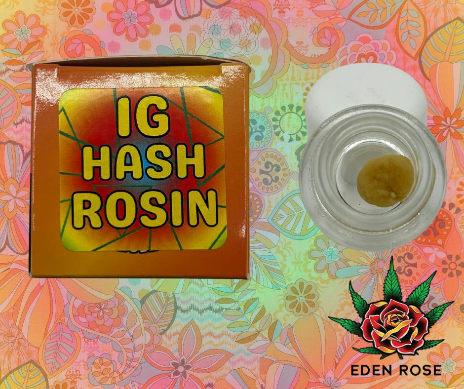 1G Hash Rosin - Dante's Inferno (Indica) by Eden Rose Processing