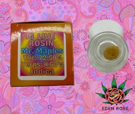1G Hash Rosin - Mr. Maples (Indica)