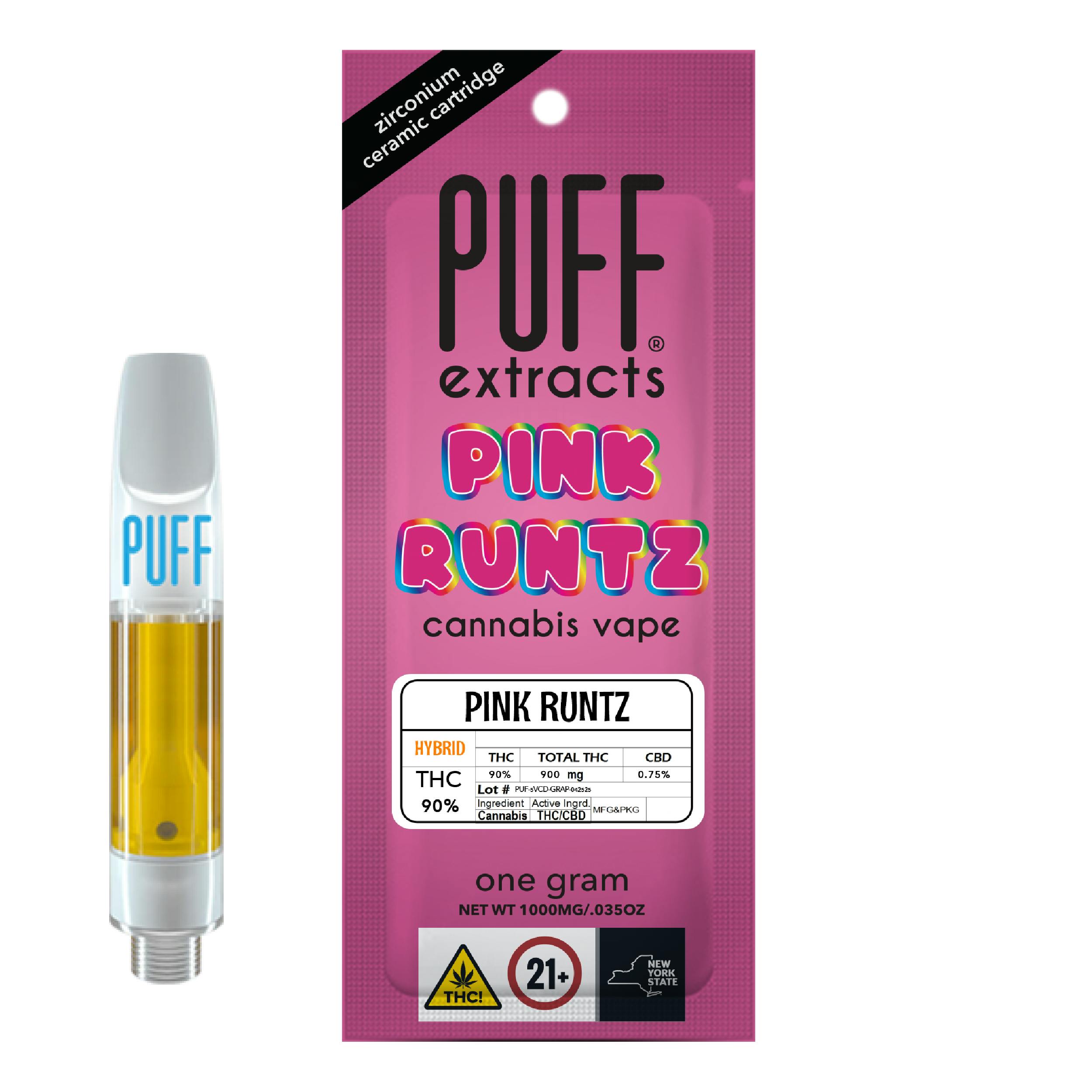 Pink Runtz Vape Cartridge