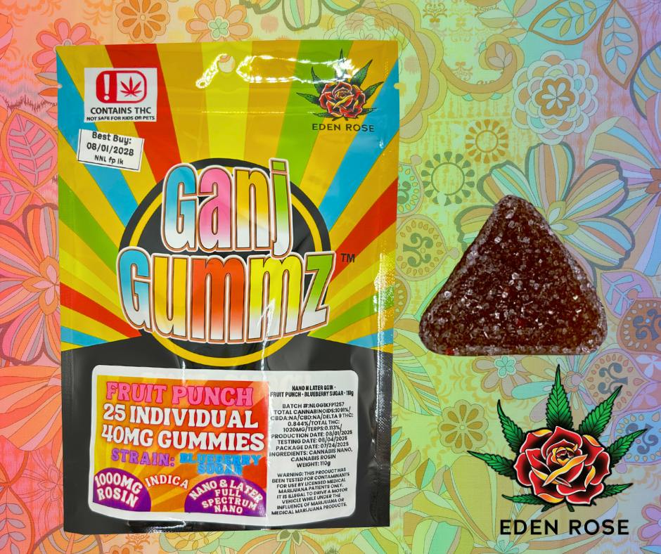 Ganj Gummz Nano Later Full Spectrum Fruit Punch