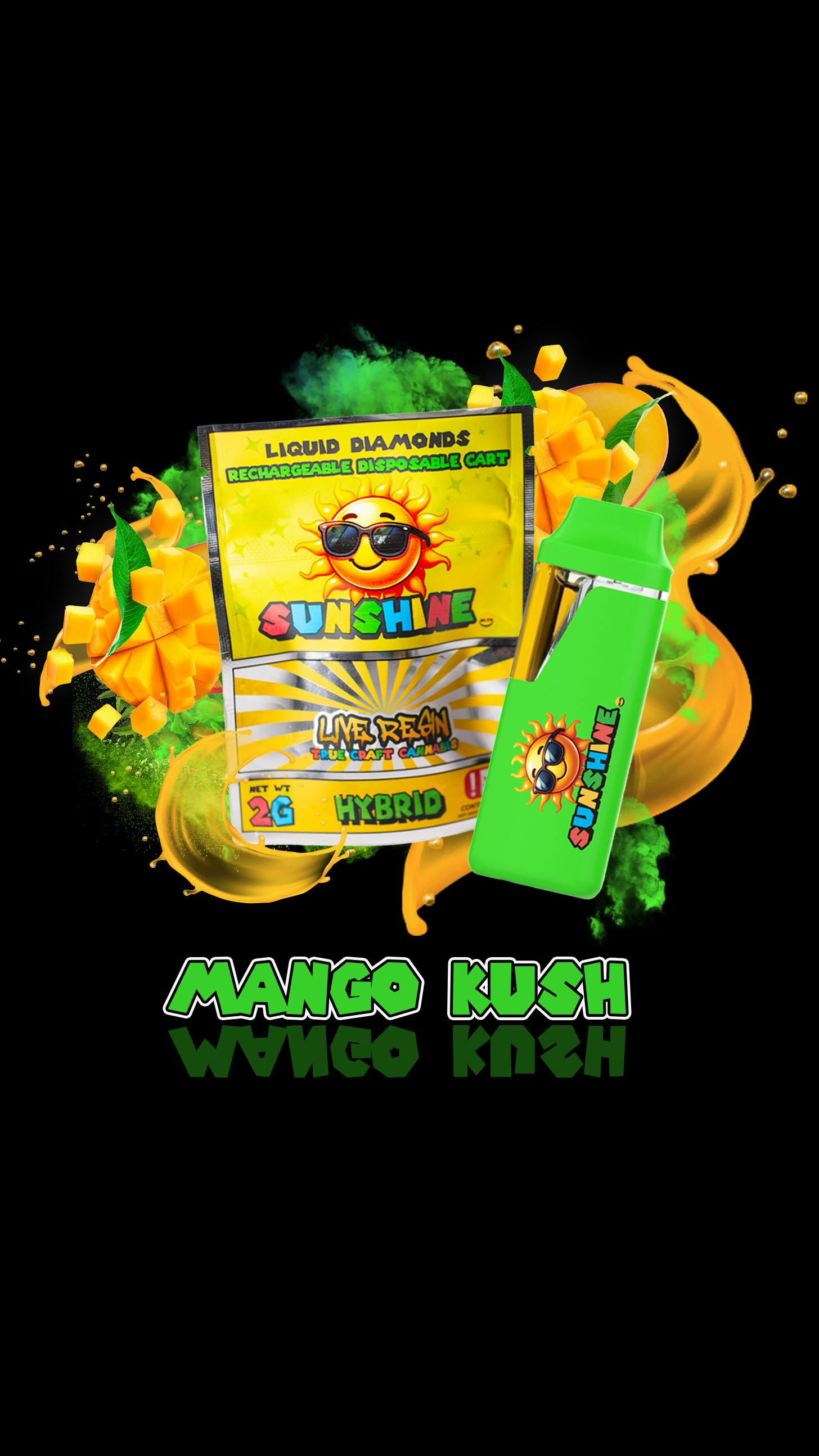 Sunshine Unlimited - FSO Live Resin Disposable - Mango Kush - 2 g by Sunshine Unlimited