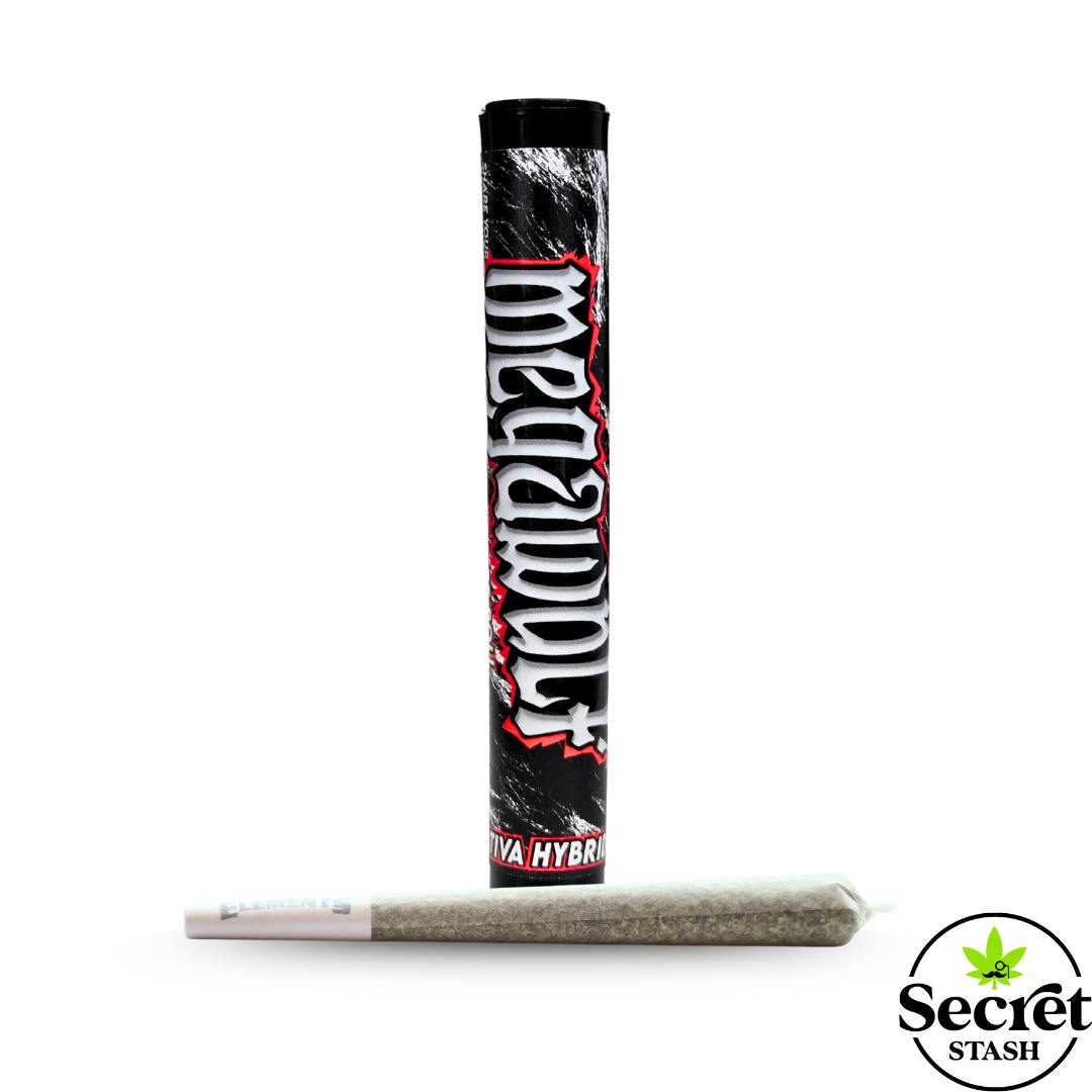 Secret Stash | Full Bud Pre Roll | Megawolf | 1.2g by Secret Stash